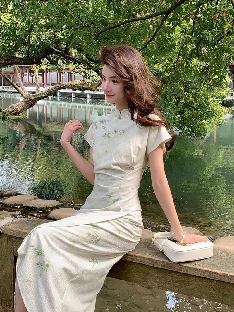 Vintage Fashion Look - 2023 New Chinese Style Dress Cheongsam