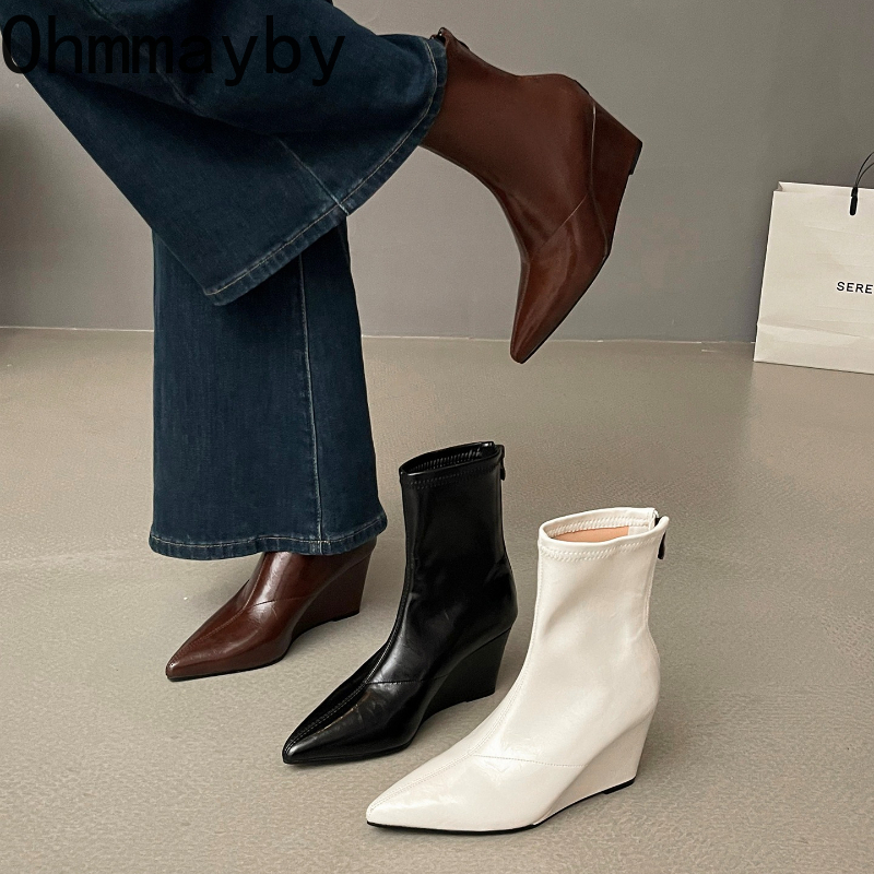 Vintage Fashion Fabrics - Autumn Winter Vintage Weges Heel Women