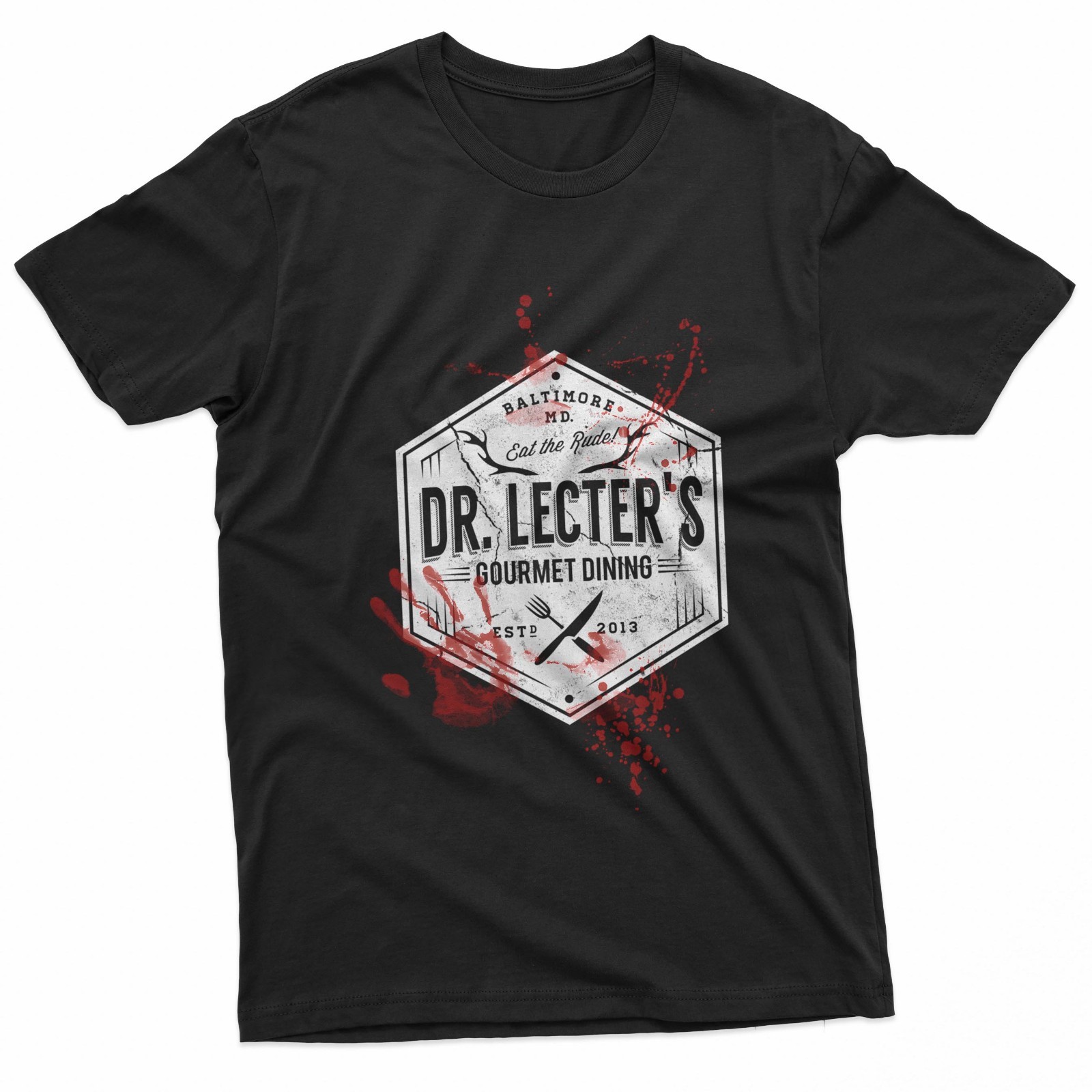 Vintage Fashion Style Men - Gourmet Horror Tee Vintage Distressed Style