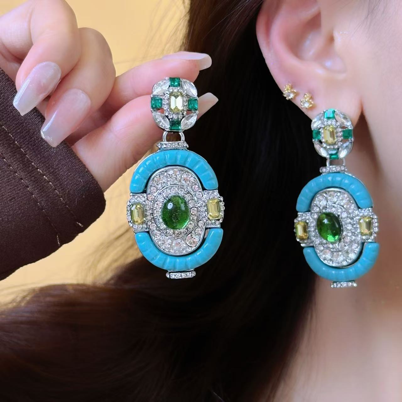 Vintage Turquoise Emerald Silv - Vintage Fashion Eras review and price