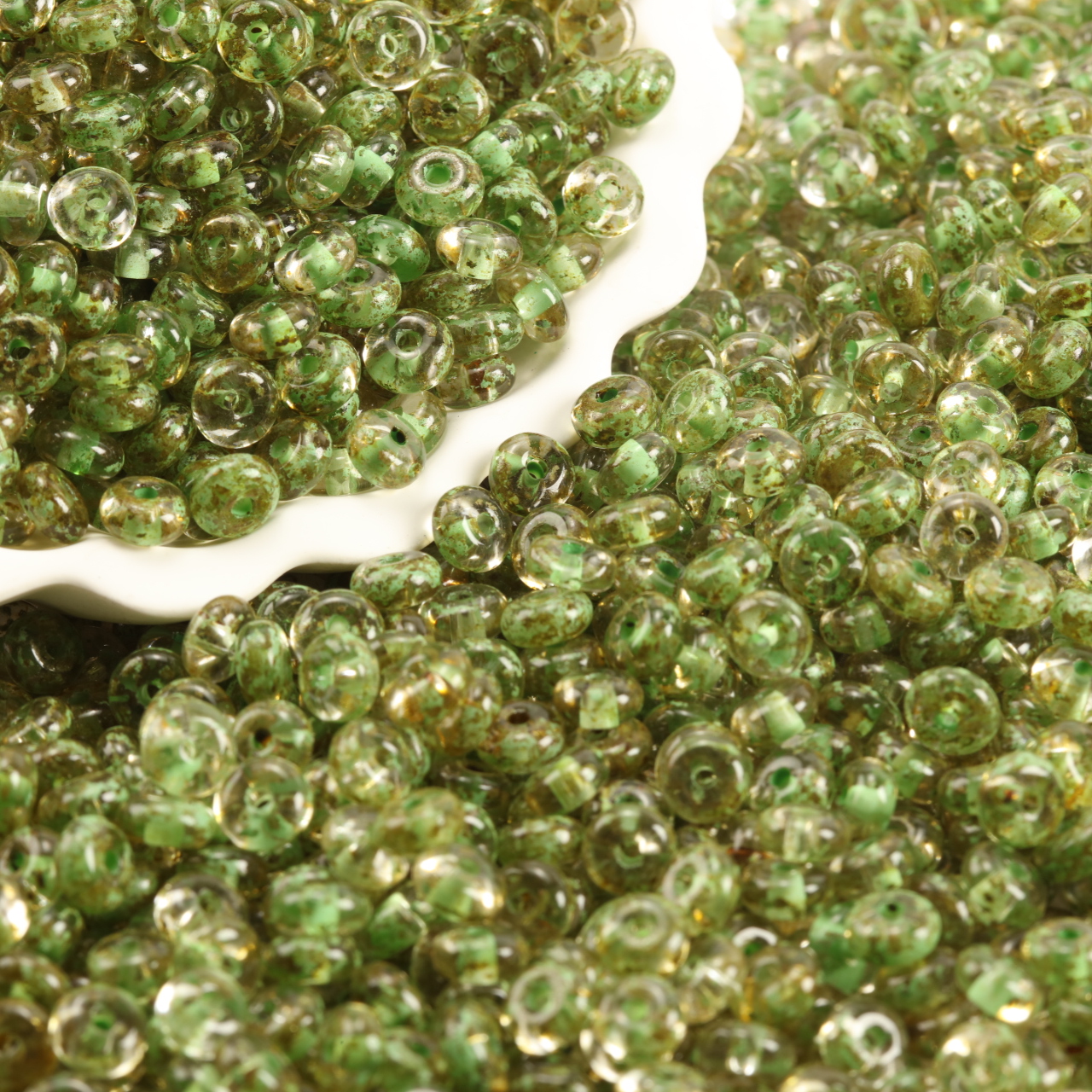 3x6mm Vintage Lake Green Brown - Vintage Fashion Wheel review and price