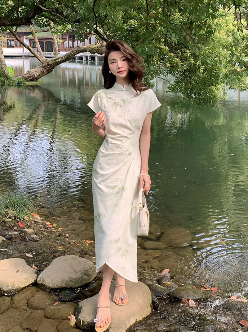 2023 New Chinese Style Dress C - Vintage Fashion Look review and price