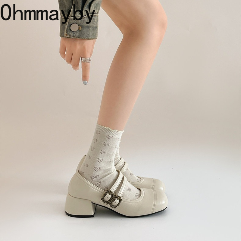 Vintage Thick Heel Women Mary  - Vintage Fashion Fabrics review and price