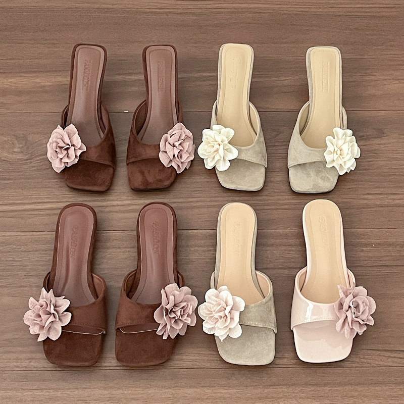 Vintage Summer Thin Heel Flowe - Vintage And Modern Fashion review and price