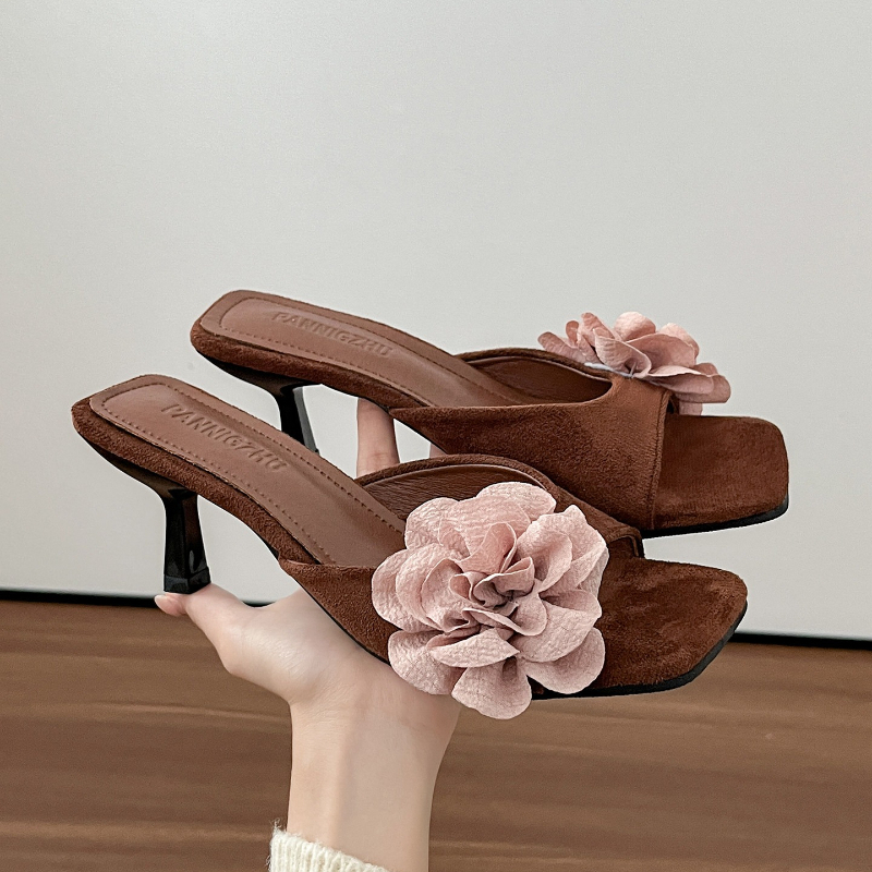Vintage Summer Thin Heel Flowe - Vintage And Modern Fashion review and price