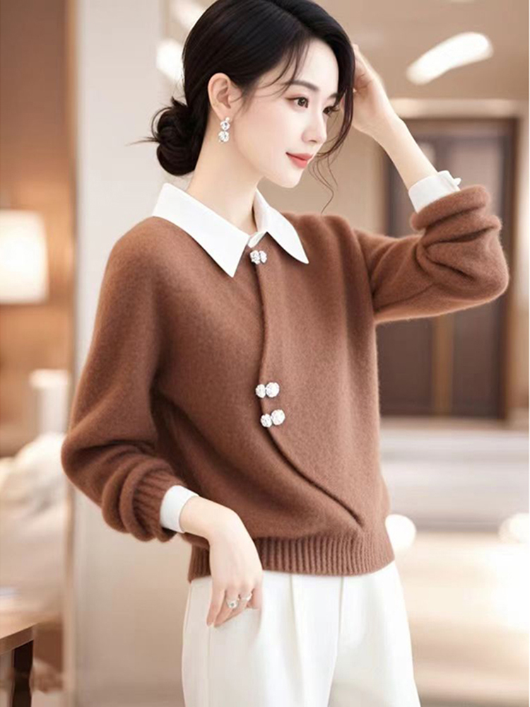 Women's Long Sleeve Knitwear   - Vintage Fashion Look review and price