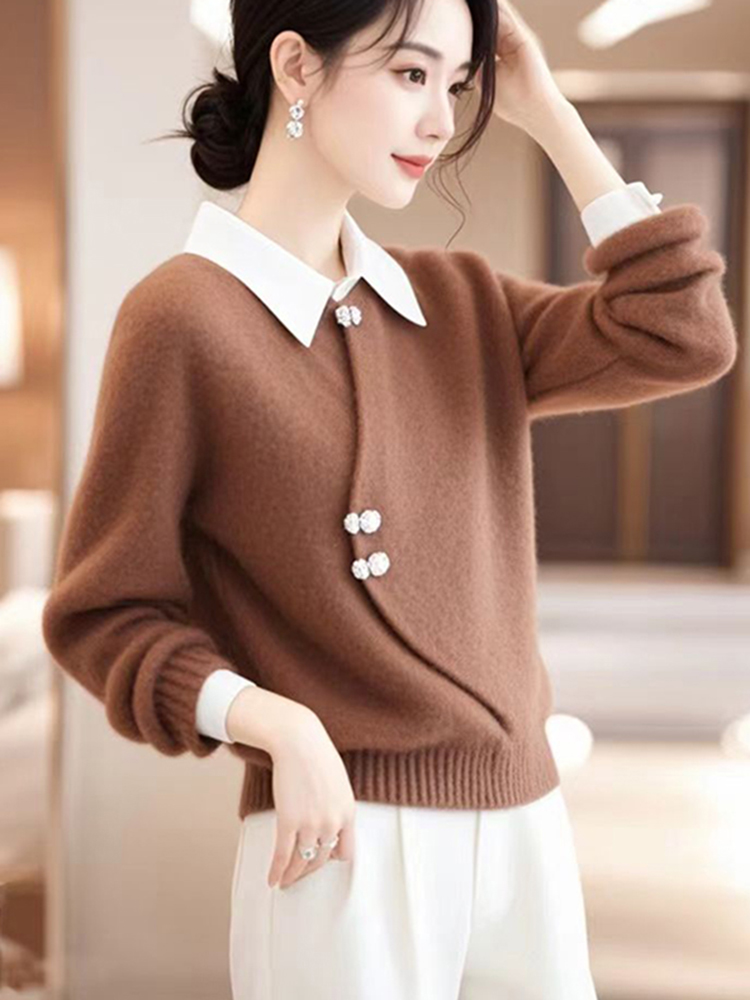 Women's Long Sleeve Knitwear   - Vintage Fashion Look review and price