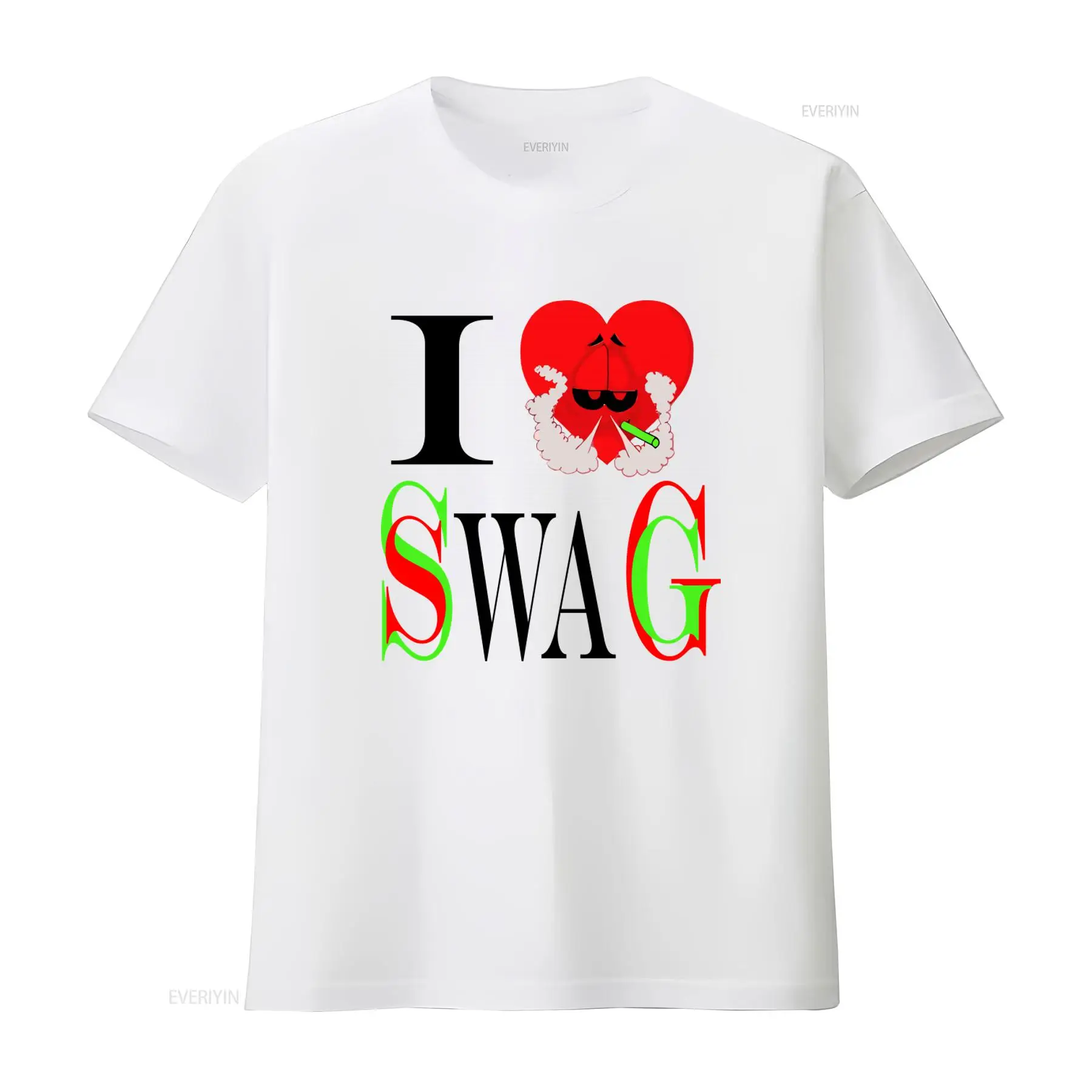 I Swag Heart Print T shirt Ret - Vintage Fashion Look review and price