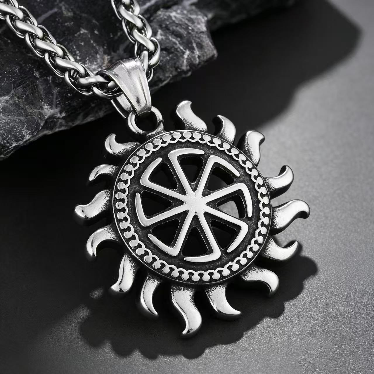 HNSP Men's Kolovrat Sun Wheel  - Vintage Fashion Wheel review and price