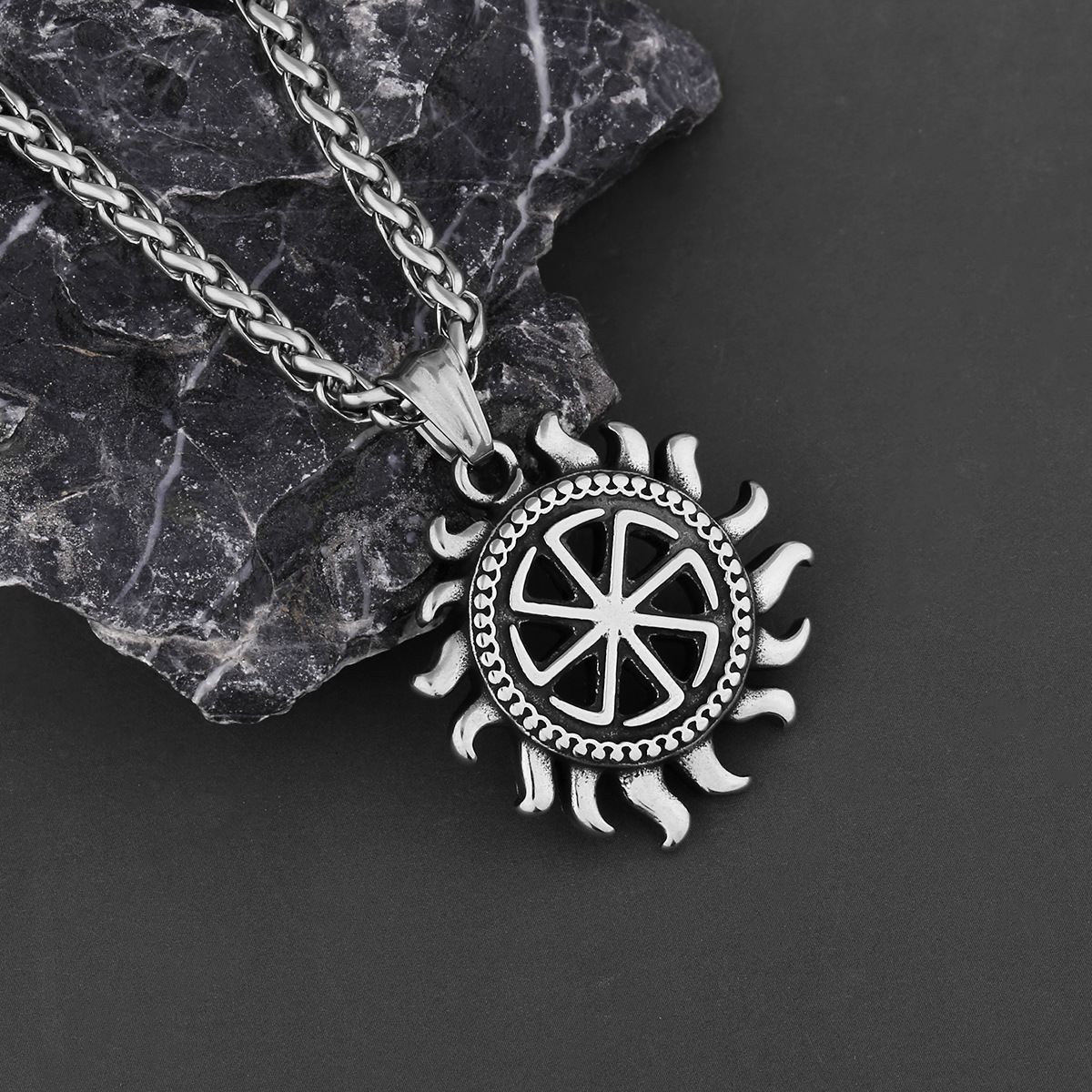 HNSP Men's Kolovrat Sun Wheel  - Vintage Fashion Wheel review and price
