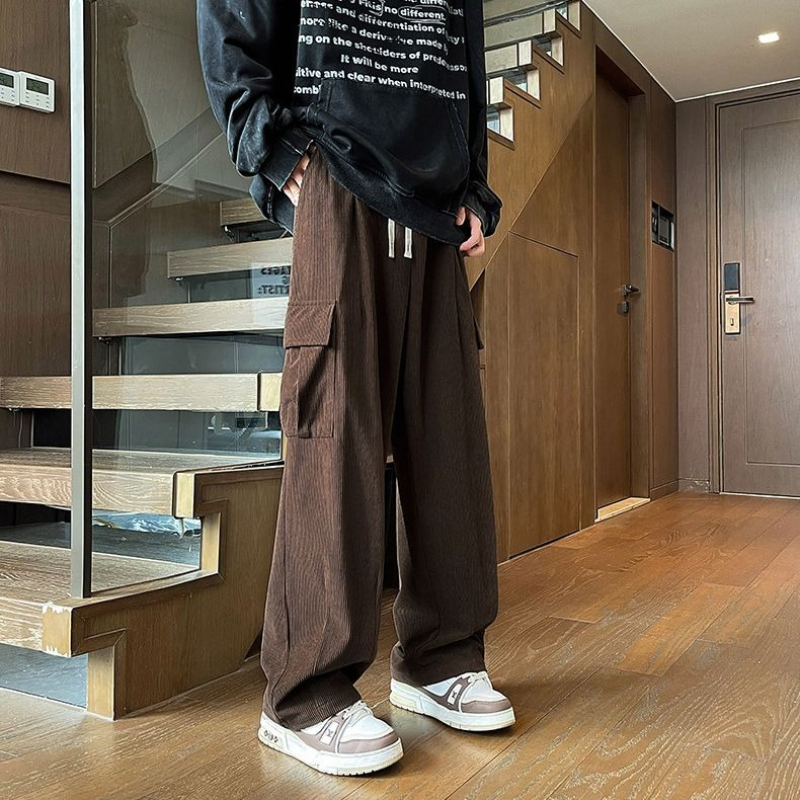 Men’s Casual Corduroy Cargo Pa - Vintage Fashion Style Men review and price