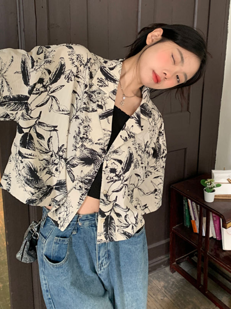 Shirts Women Printing Temper C - French Vintage Fashion review and price
