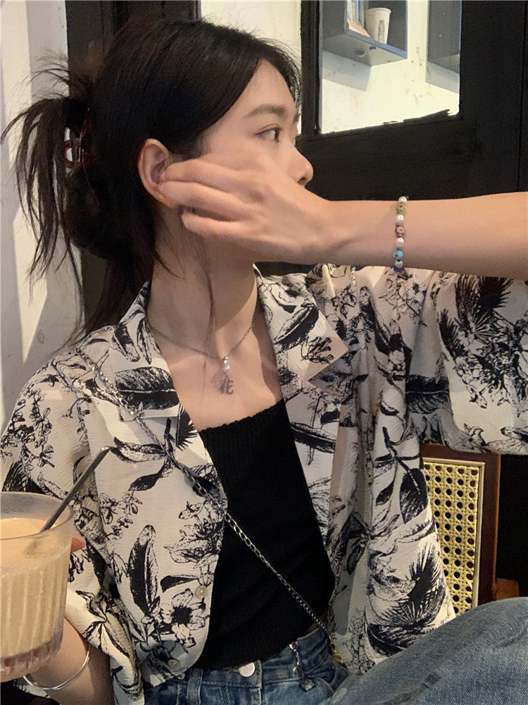 Shirts Women Printing Temper C - French Vintage Fashion review and price
