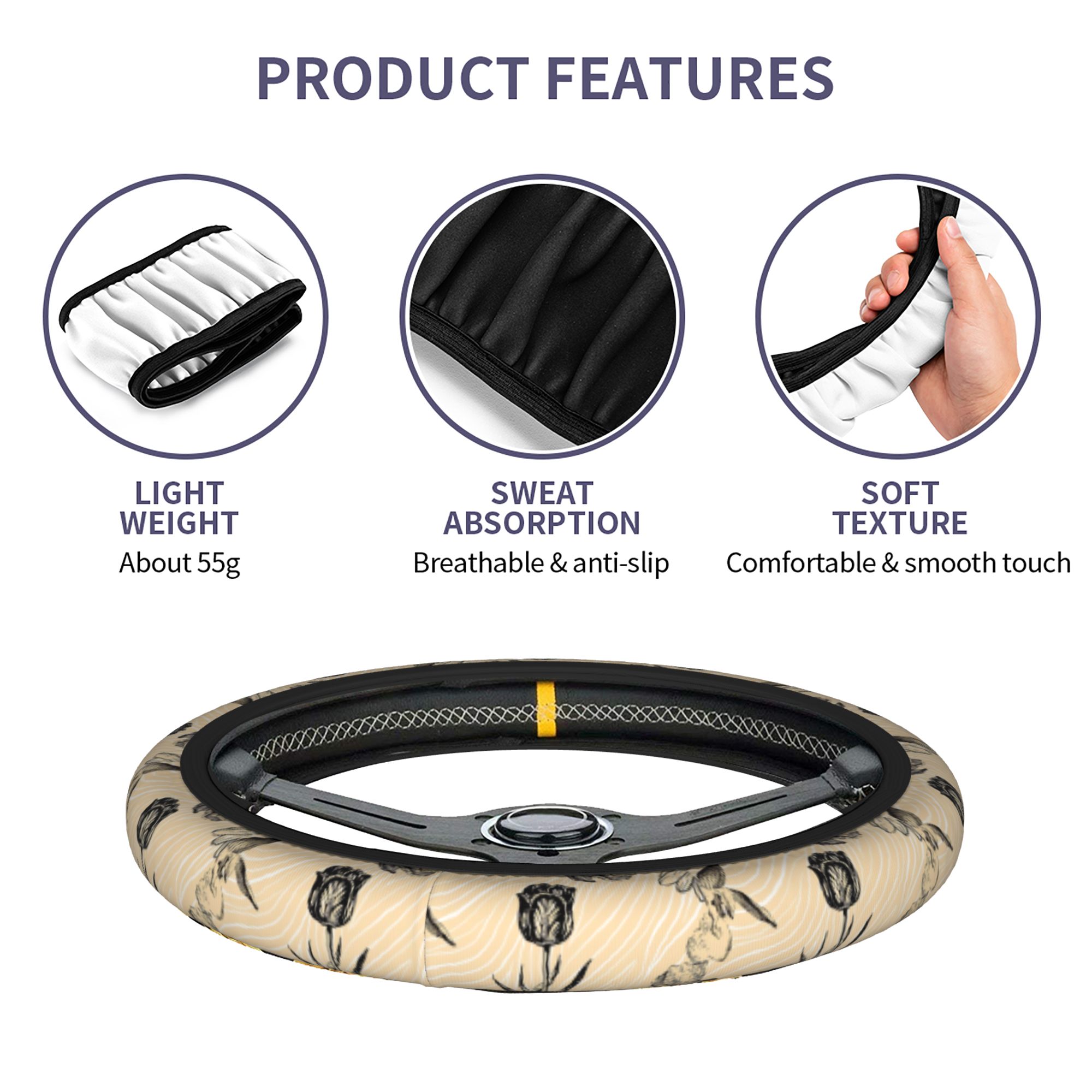 Car Steering Wheel Cover 38cm  - Vintage Fashion Wheel review and price