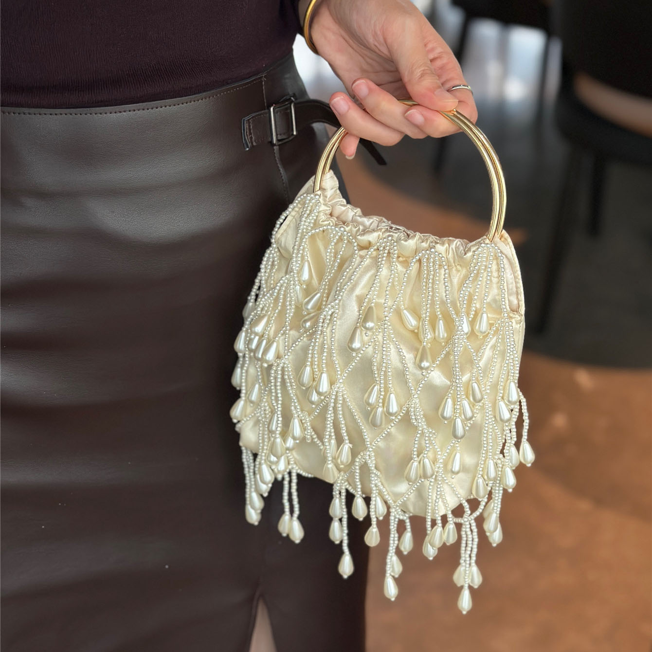 Handmade Beaded Women's Handba - French Vintage Fashion review and price