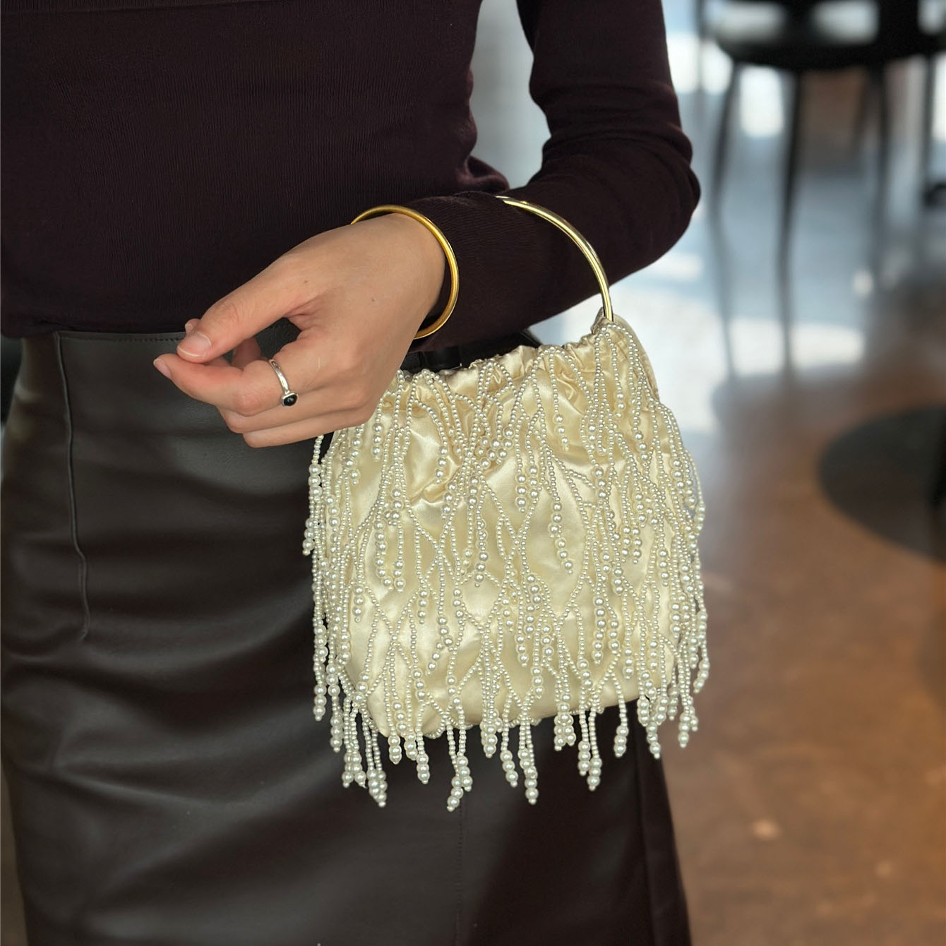 Handmade Beaded Women's Handba - French Vintage Fashion review and price
