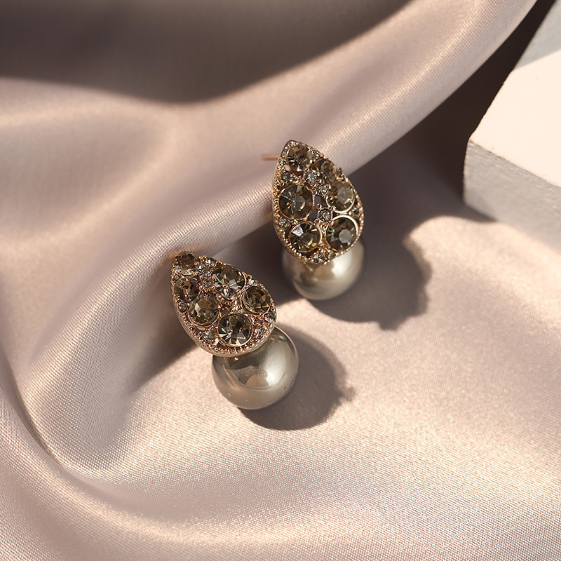 New pearl stud earrings with d - Vintage Fashion Market review and price