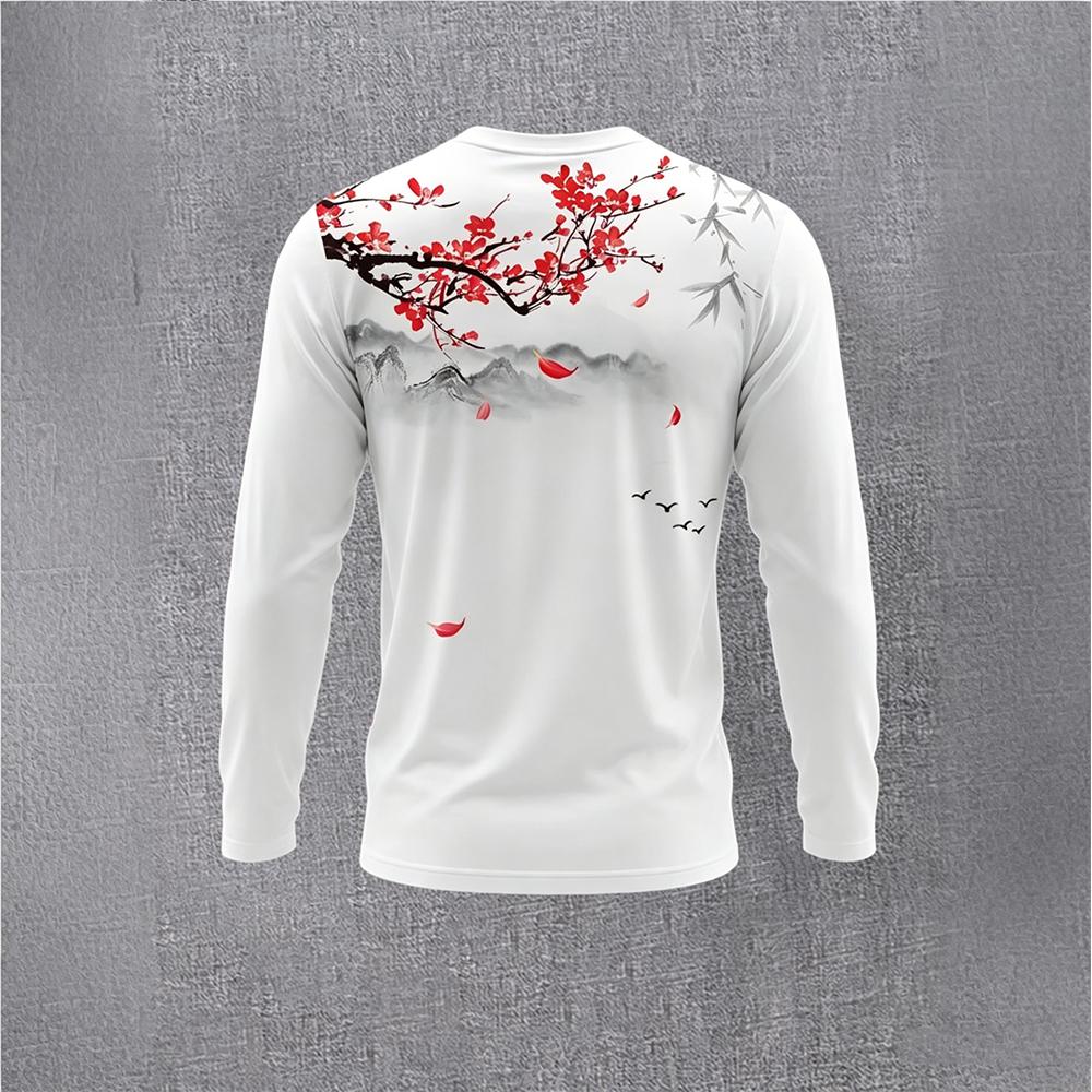 Chinese Style Ink Plum Blossom - Vintage Fashion For Men review and price