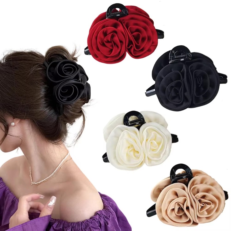 French Big Double Rose Flower  - French Vintage Fashion review and price