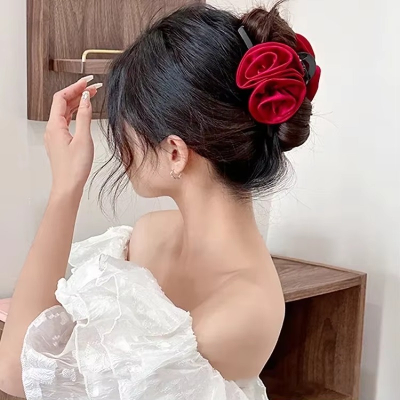 French Big Double Rose Flower  - French Vintage Fashion review and price