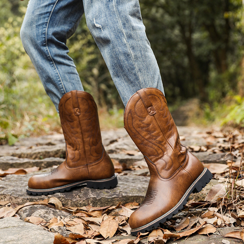 Men's Boots Classic Handmade E - Vintage Fashion Fabrics review and price