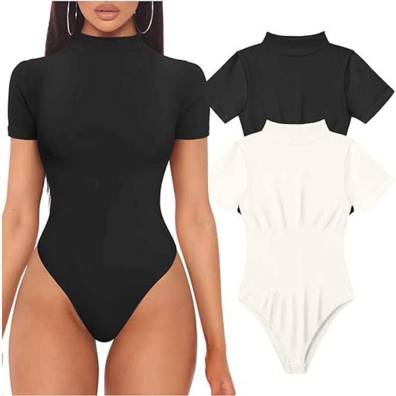 Short Sleeve Turtleneck Bodysu - Vintage Fashion Fabrics review and price