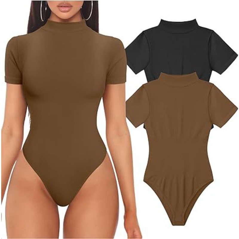 Short Sleeve Turtleneck Bodysu - Vintage Fashion Fabrics review and price