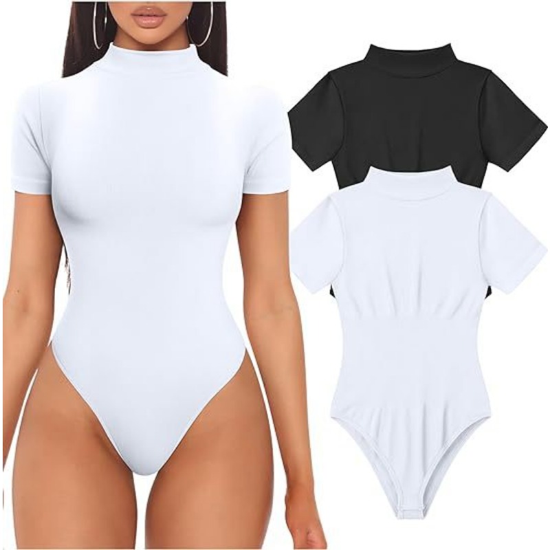 Short Sleeve Turtleneck Bodysu - Vintage Fashion Fabrics review and price