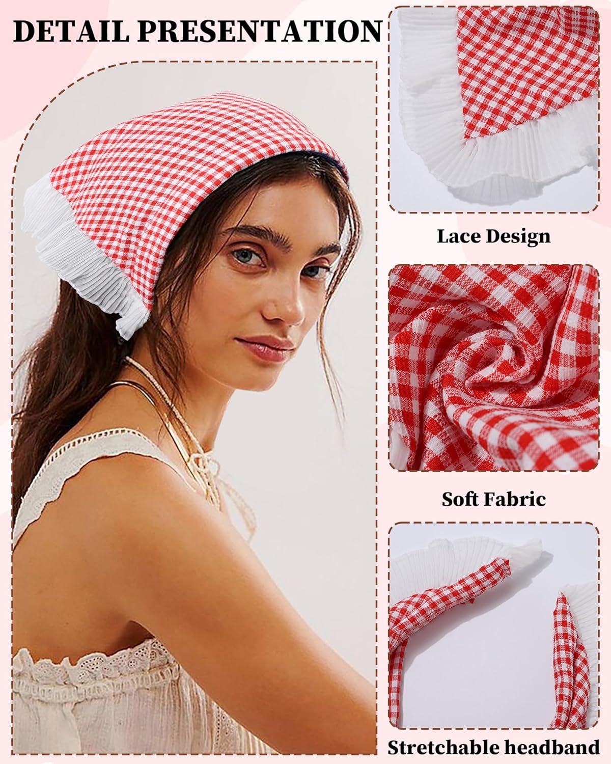 Bohemian Lace Turban  Women Ba - French Vintage Fashion review and price