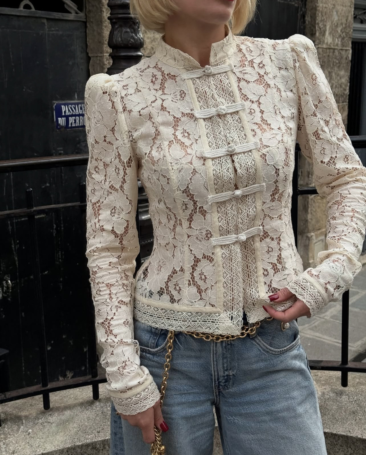 Elegant Luxury Lace Blouse Fas - Vintage Fashion Look review and price