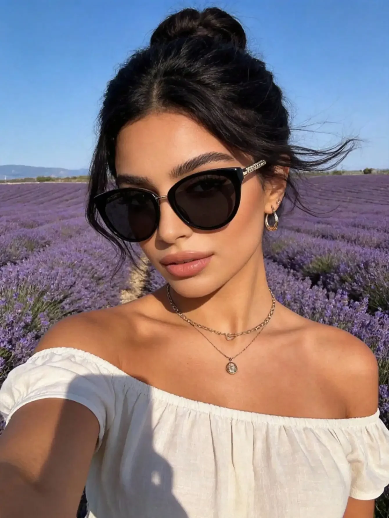 1 Pair Women's Cat Eye Tinted  - Vintage Fashion Definition review and price