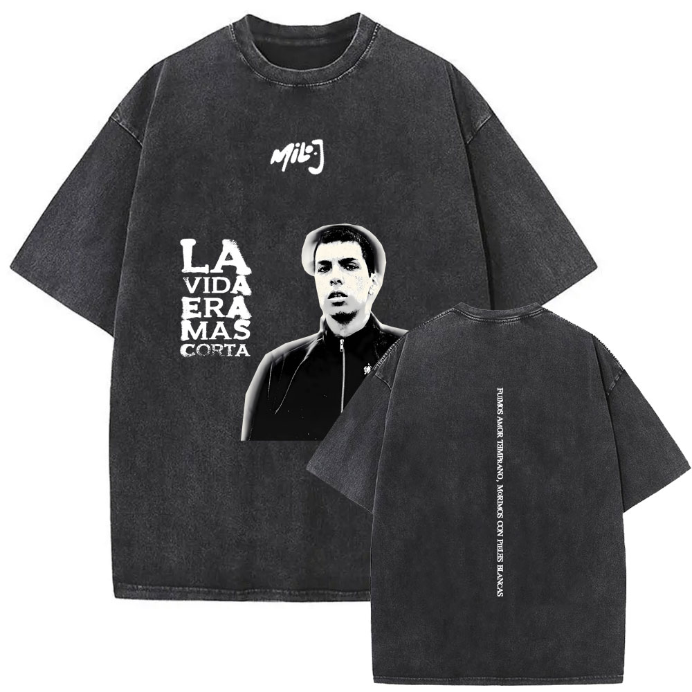 Washed Vintage Rapper Milo J L - Vintage Fashion Eras review and price